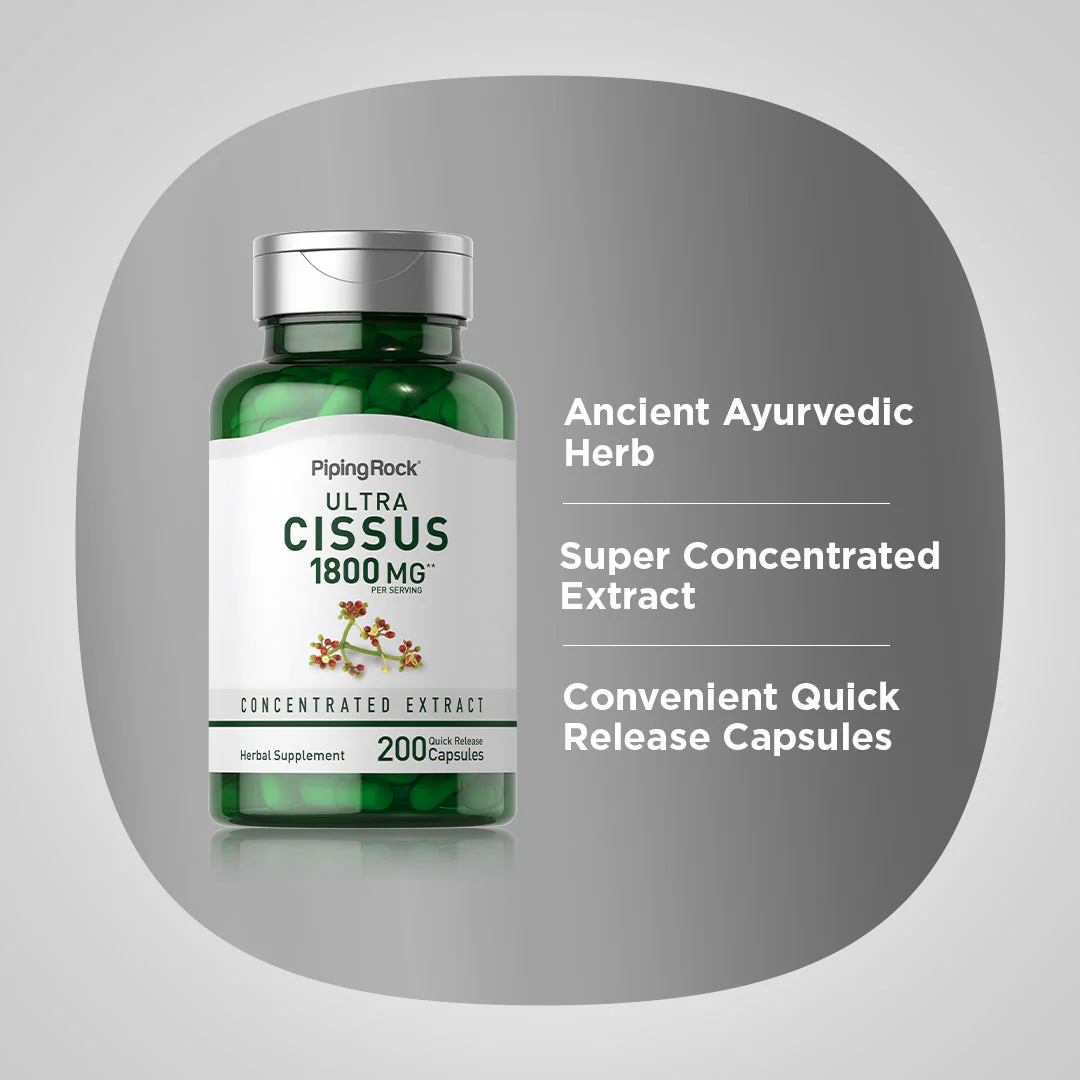 Ultra Cissus, 1800 mg (per serving), 200 Quick Release Capsules, 2  Bottles - Image 5