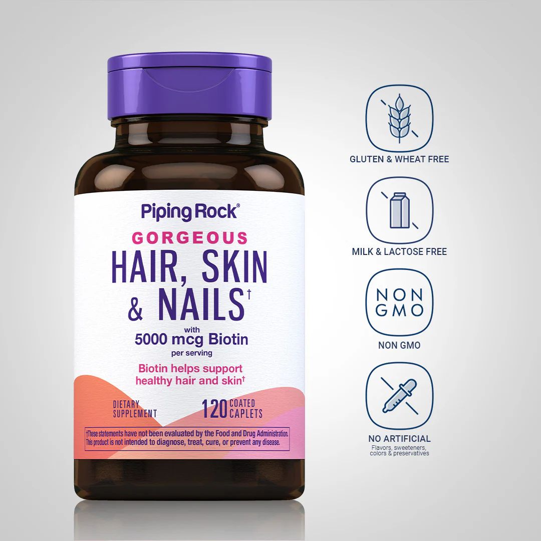 Ultra Hair, Skin & Nails, 120 Coated Caplets - Image 5