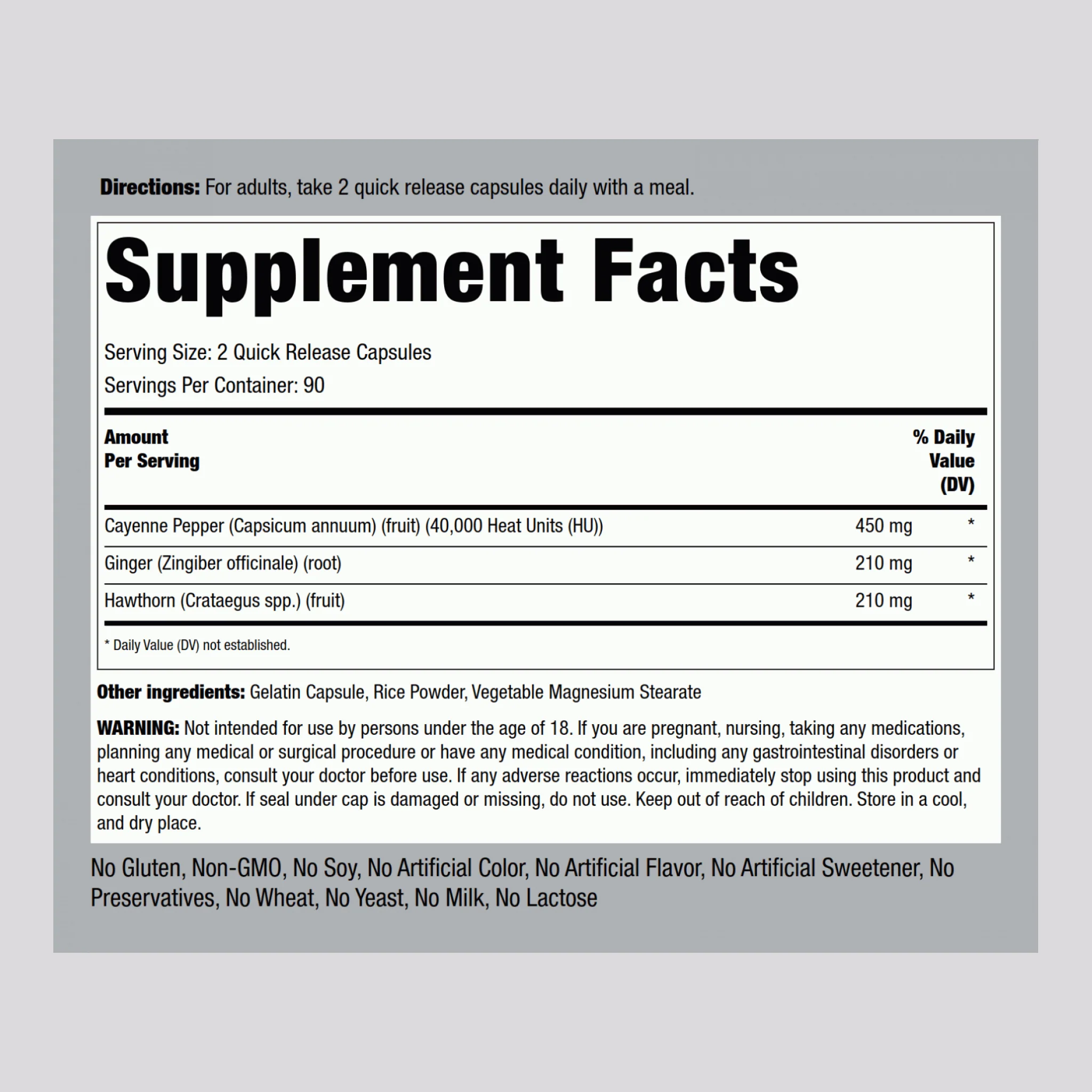 Ultra Max Cayenne Plus, 180 Quick Release Capsules - Image 2