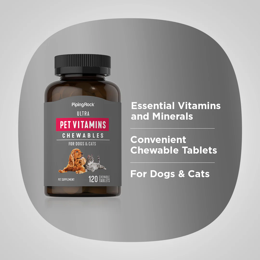 Ultra Pet Vitamins for Dogs & Cats, 120 Chewable Tablets - Image 4