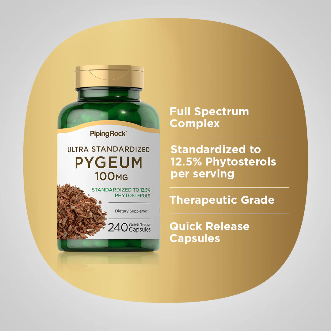 Ultra Standardized Pygeum, 100 mg, 240 Quick Release Capsules - Image 4