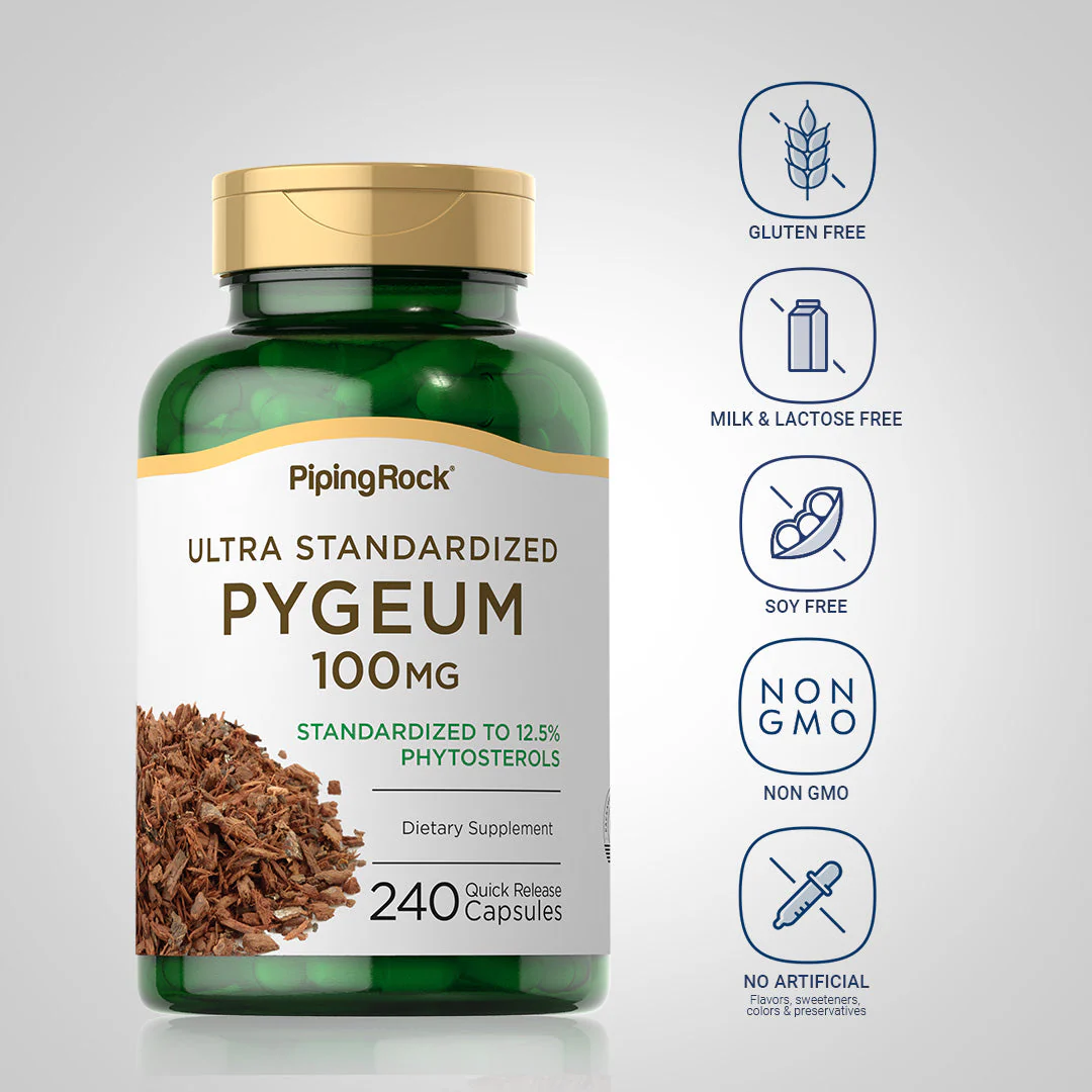 Ultra Standardized Pygeum, 100 mg, 240 Quick Release Capsules, 2  Bottles - Image 5