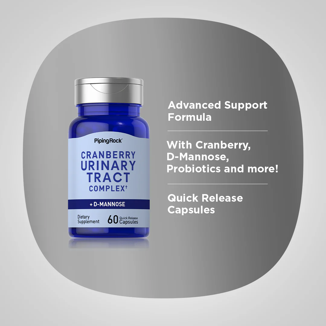 Urinary Tract Complex + D-Mannose & Cranberry, 60 Quick Release Capsules - Image 4