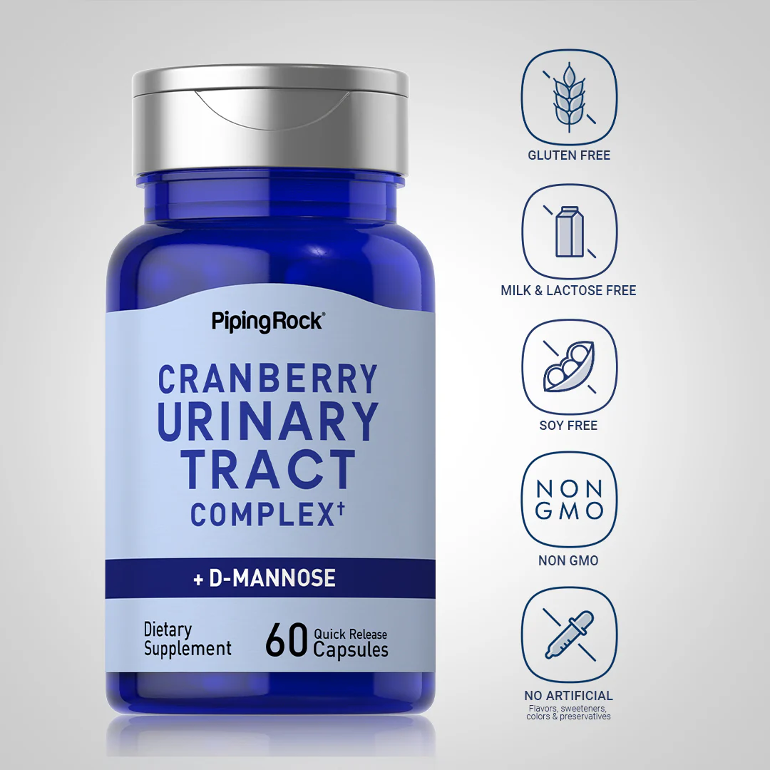 Urinary Tract Complex + D-Mannose & Cranberry, 60 Quick Release Capsules - Image 5