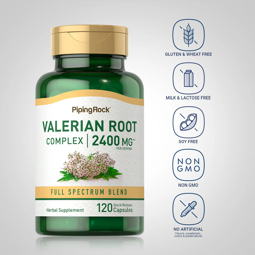 Valerian Root, 2400 mg, 120 Quick Release Capsules, 2  Bottles - Image 6