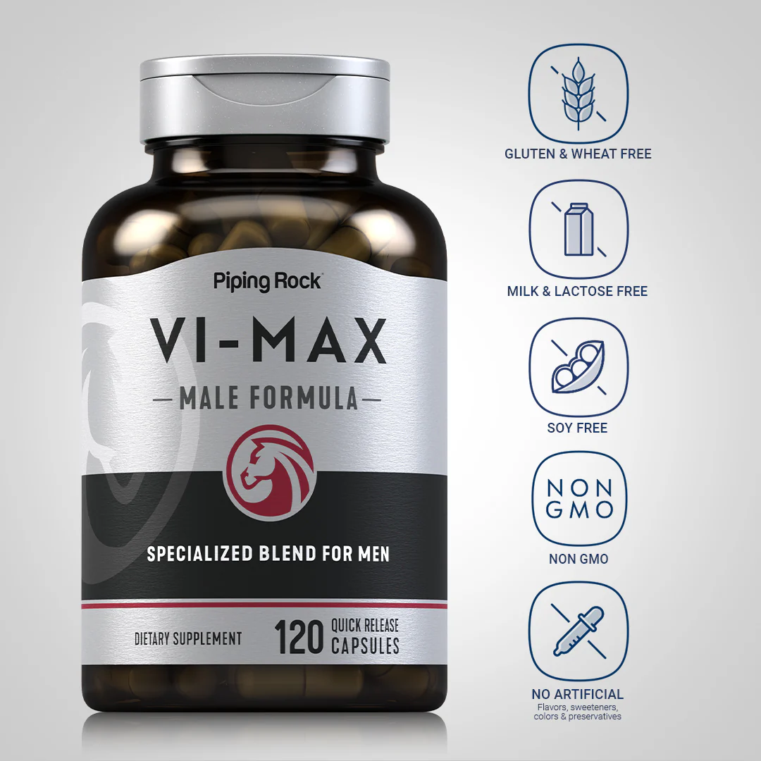 Vi-Max Male "MEN ONLY", 120 Quick Release Capsules, 2  Bottles - Image 5