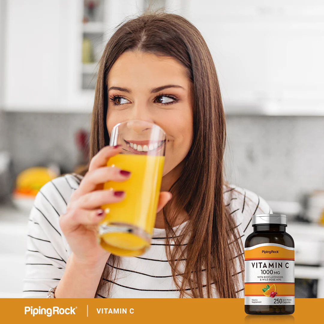 Vitamin C 1000 mg with Bioflavonoids & Rose Hips, 250 Quick Release Capsules - Image 7