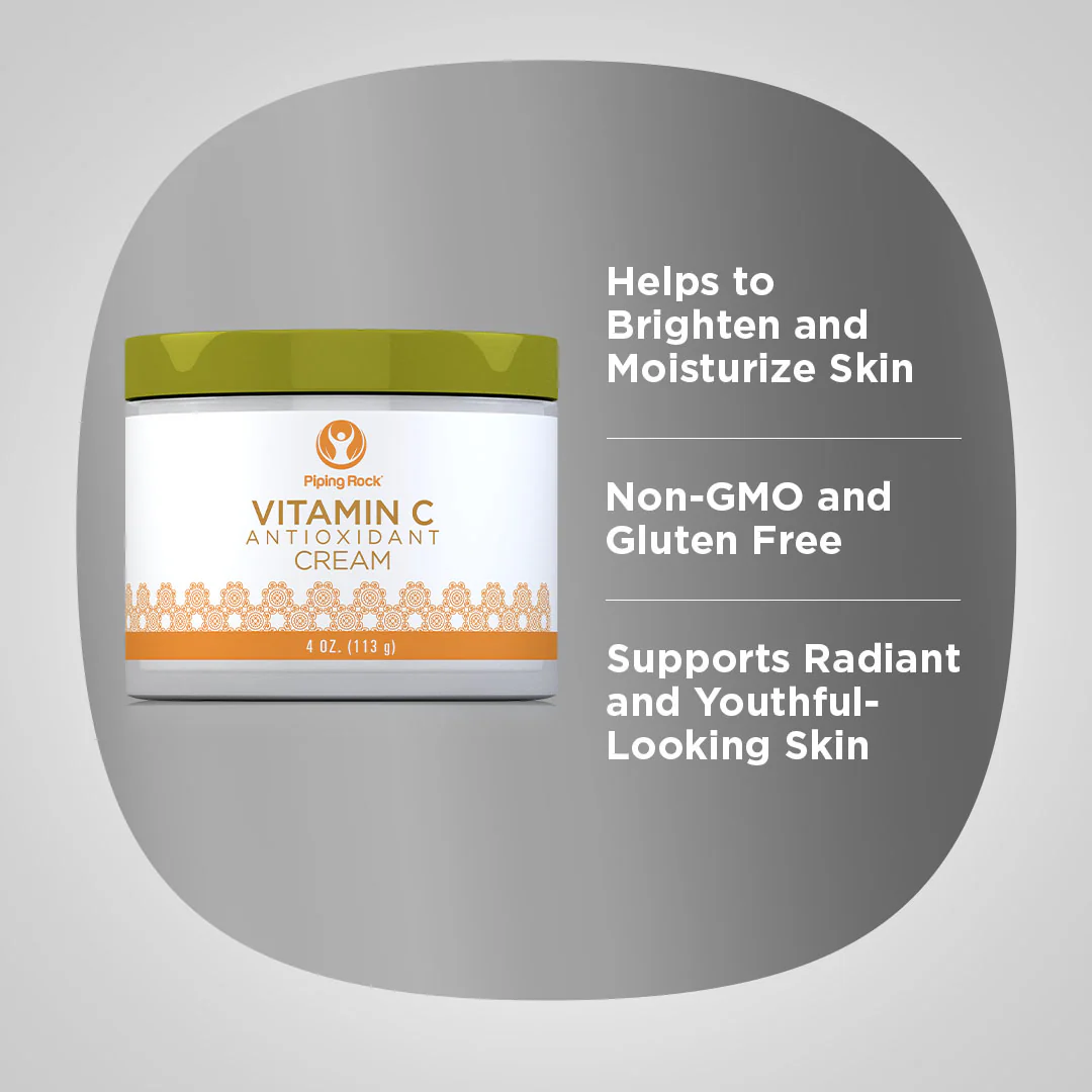 Vitamin C Antioxidant Renewal Cream, 4 oz (113 g) Jar - Image 3