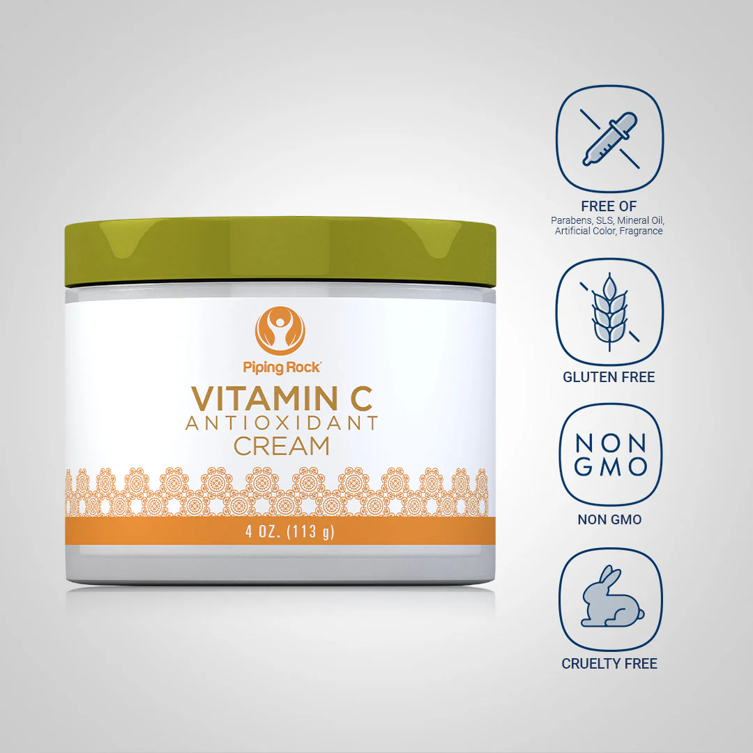 Vitamin C Antioxidant Renewal Cream, 4 oz (113 g) Jar - Image 4