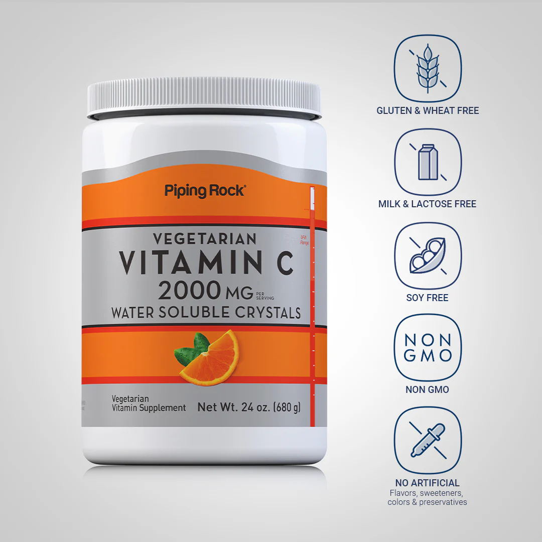 Vitamin C Powder, 2000 mg (per serving), 24 oz (680 g) Bottles, 2  Bottles - Image 5