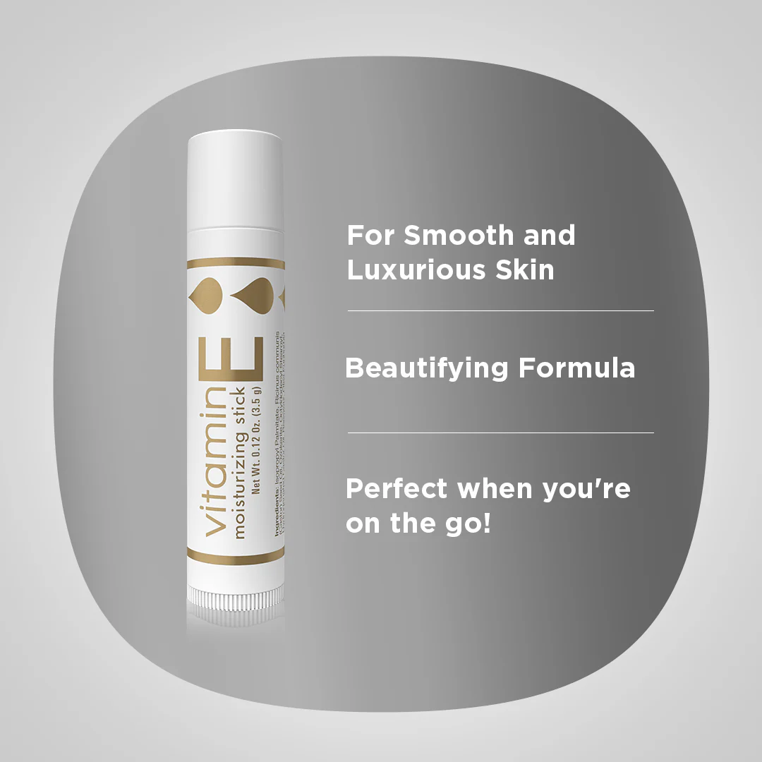 Vitamin E Moisturizing Stick, 0.1 oz (3.5 g) Tubes, 3  Tubes - Image 3