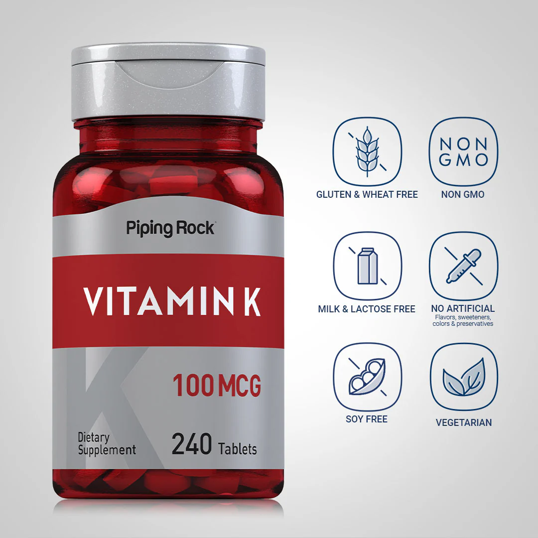 Vitamin K, 100 mcg, 240 Tablets - Image 5