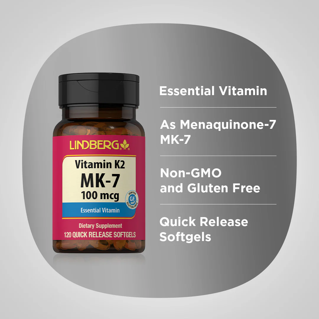 Vitamin K2 MK-7, 100 mcg, 120 Quick Release Softgels - Image 3