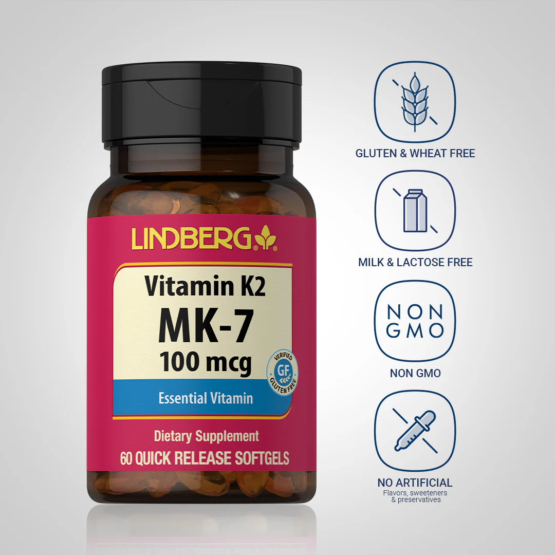 Vitamin K2 MK-7, 100 mcg, 60 Quick Release Softgels - Image 4