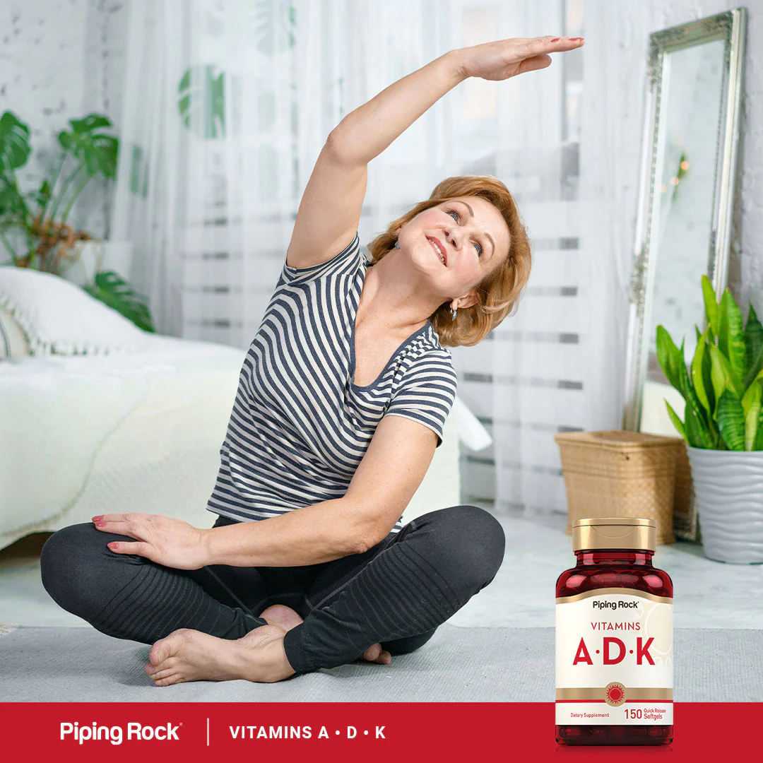Vitamins A (1500 mcg) D (5000 IU) & K (800 mcg), 150 Quick Release Softgels - Image 6
