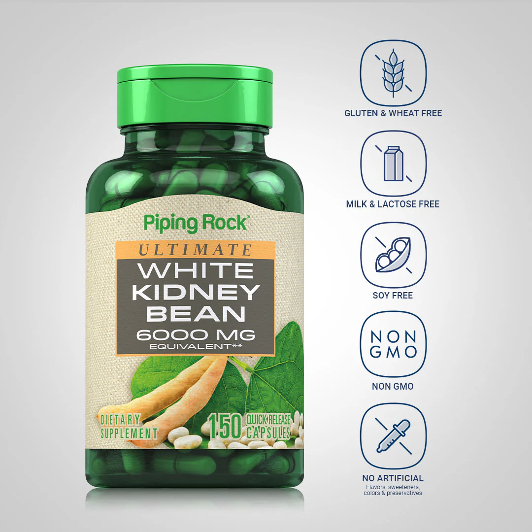 White Kidney Bean, 6000 mg, 150 Quick Release Capsules, 2  Bottles - Image 5