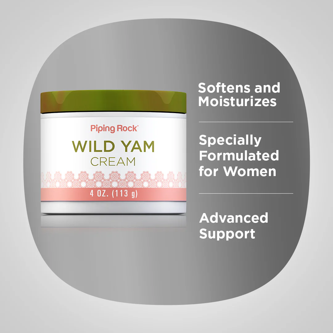 Wild Yam Cream, 4 oz (113 g) Jar, 3  Jars - Image 3