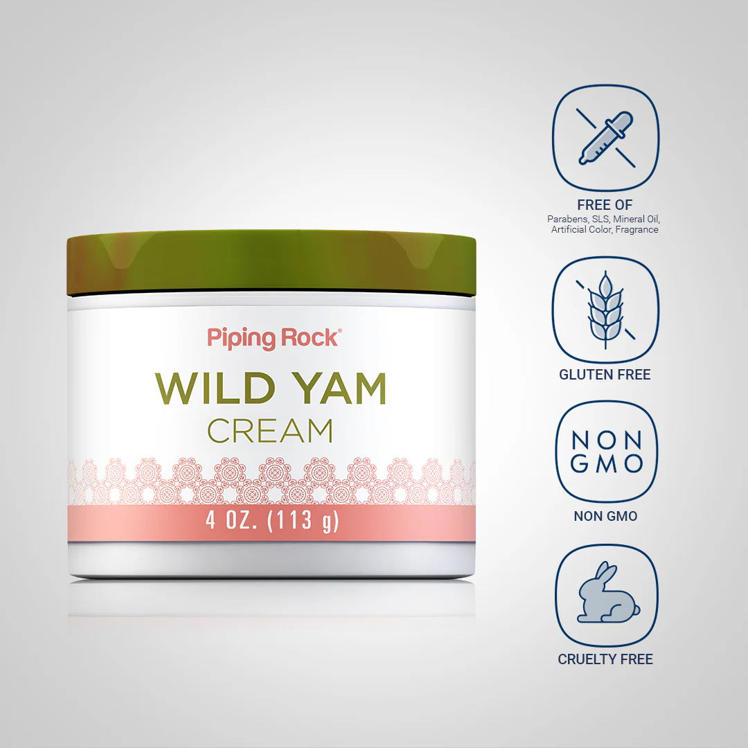 Wild Yam Cream, 4 oz (113 g) Jar, 3  Jars - Image 4