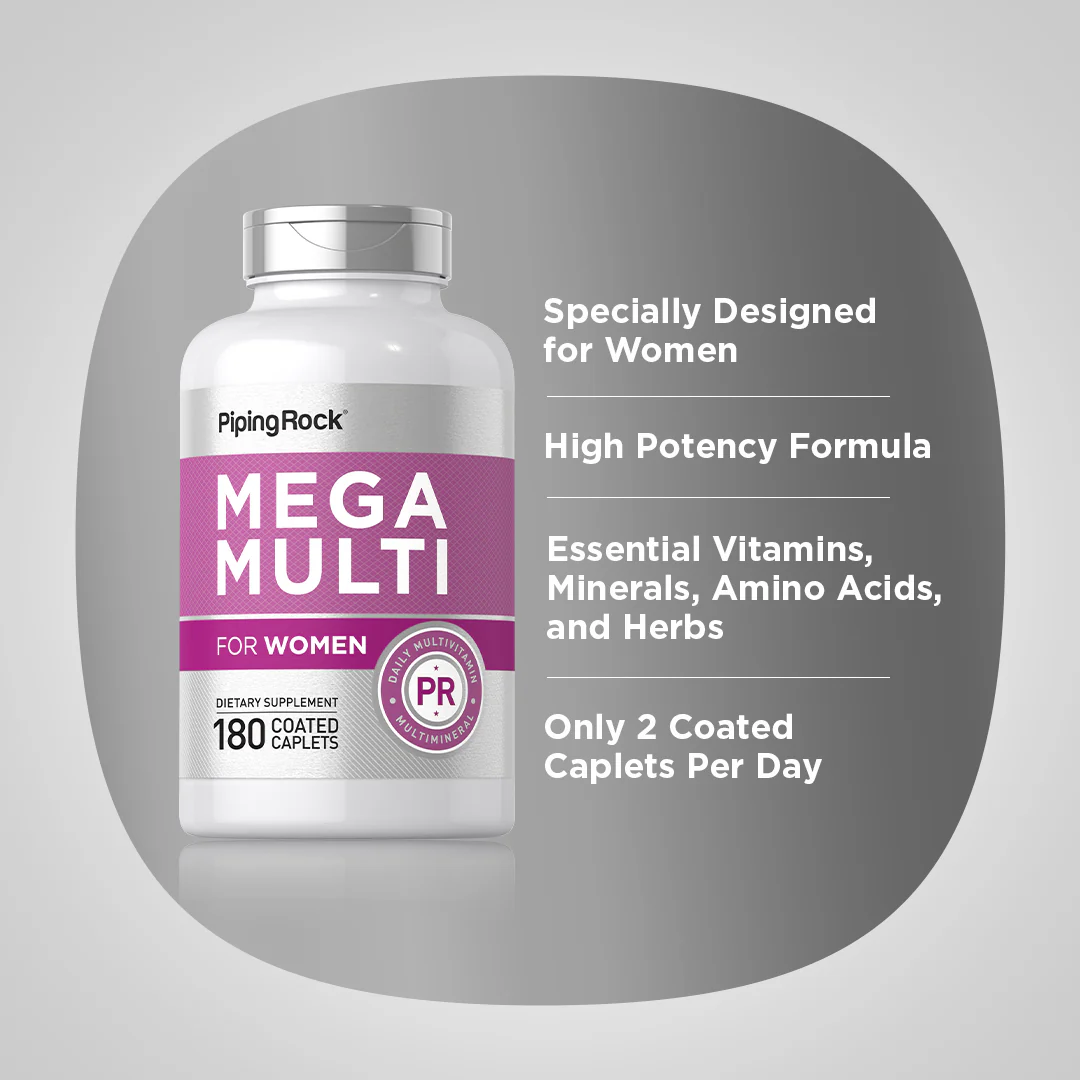 Women's Mega Multi, 180 Coated Caplets - Image 4