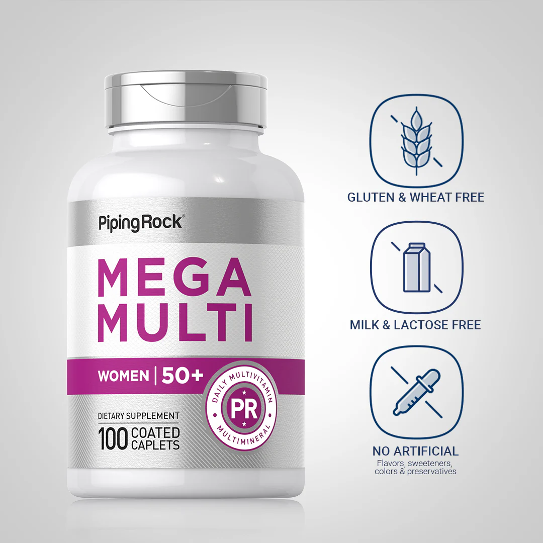 Women's Mega Multi 50 Plus, 100 Coated Caplets - Image 5