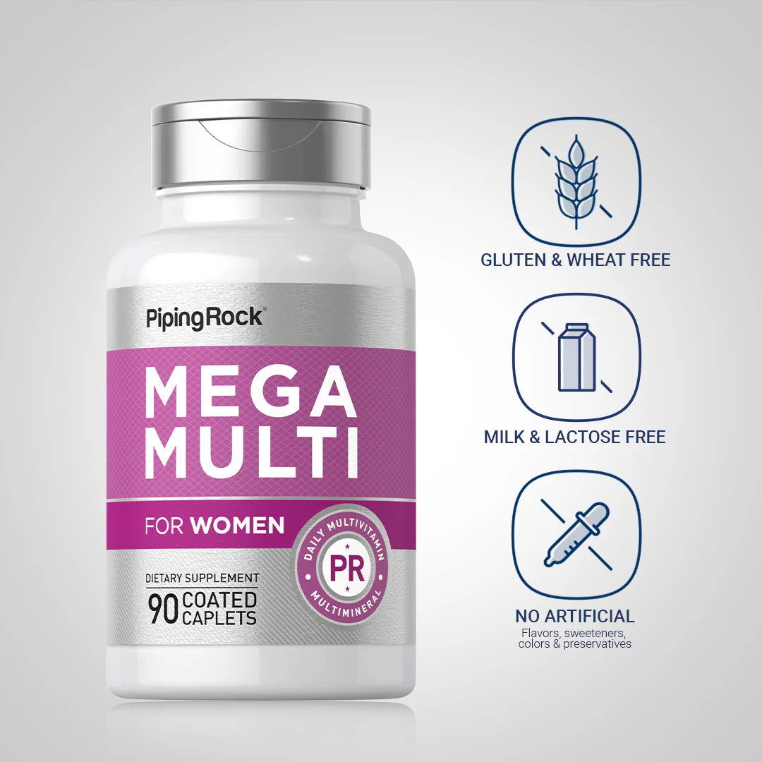 Women's Mega Multi, 90 Coated Caplets - Image 5