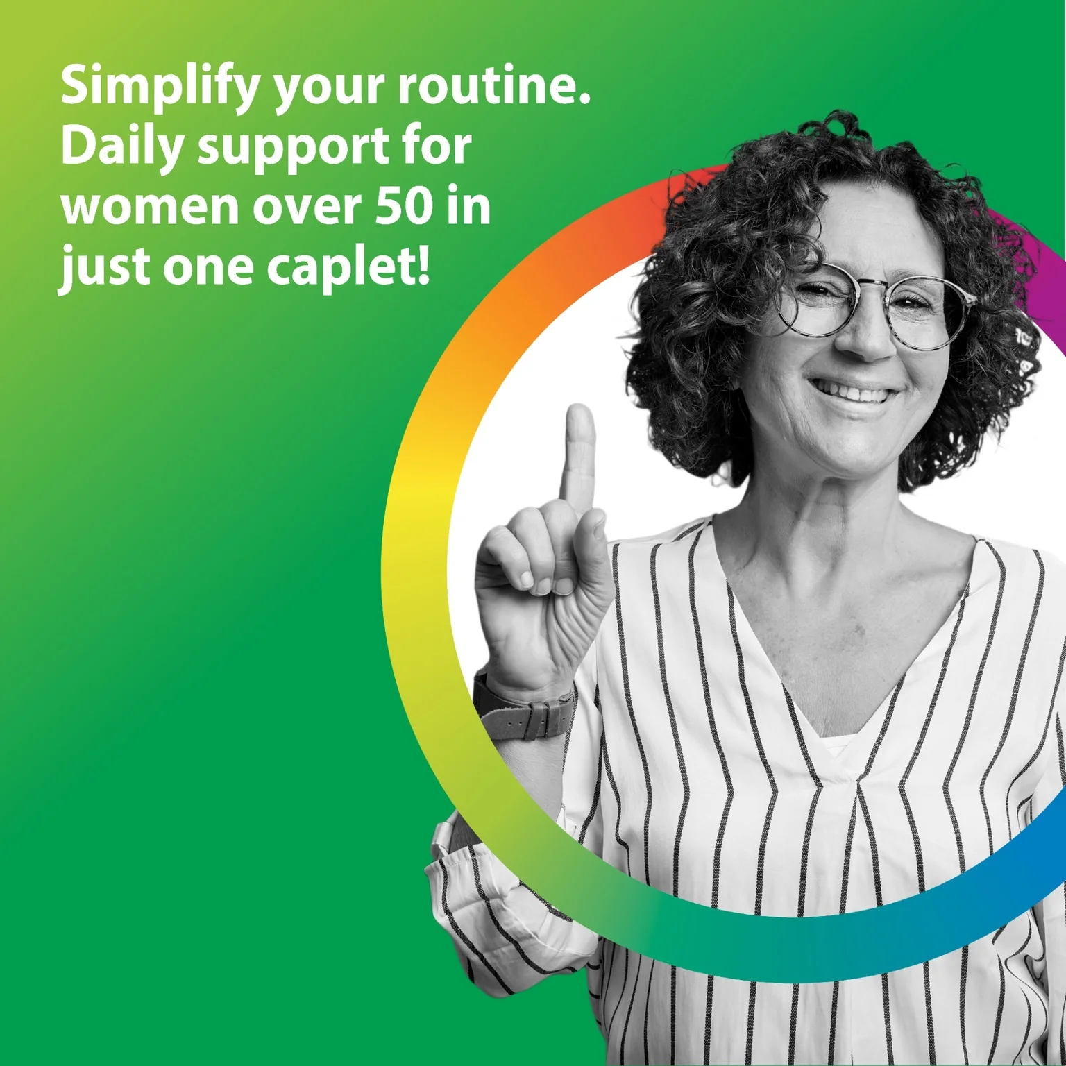 Women's One 50+ plus Real Food Nutrients, 120 Vegetarian Caplets - Image 7