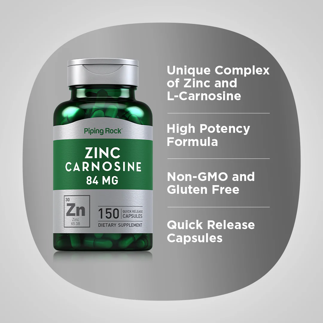Zinc Carnosine, 84 mg, 150 Quick Release Capsules - Image 4