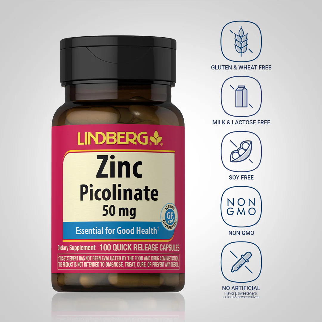 Zinc Picolinate, 50 mg, 100 Quick Release Capsules - Image 5
